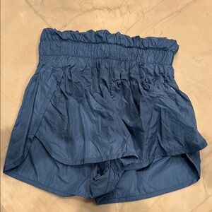 Free People High Waisted Shorts with Elastic Waistband and Flowing Design